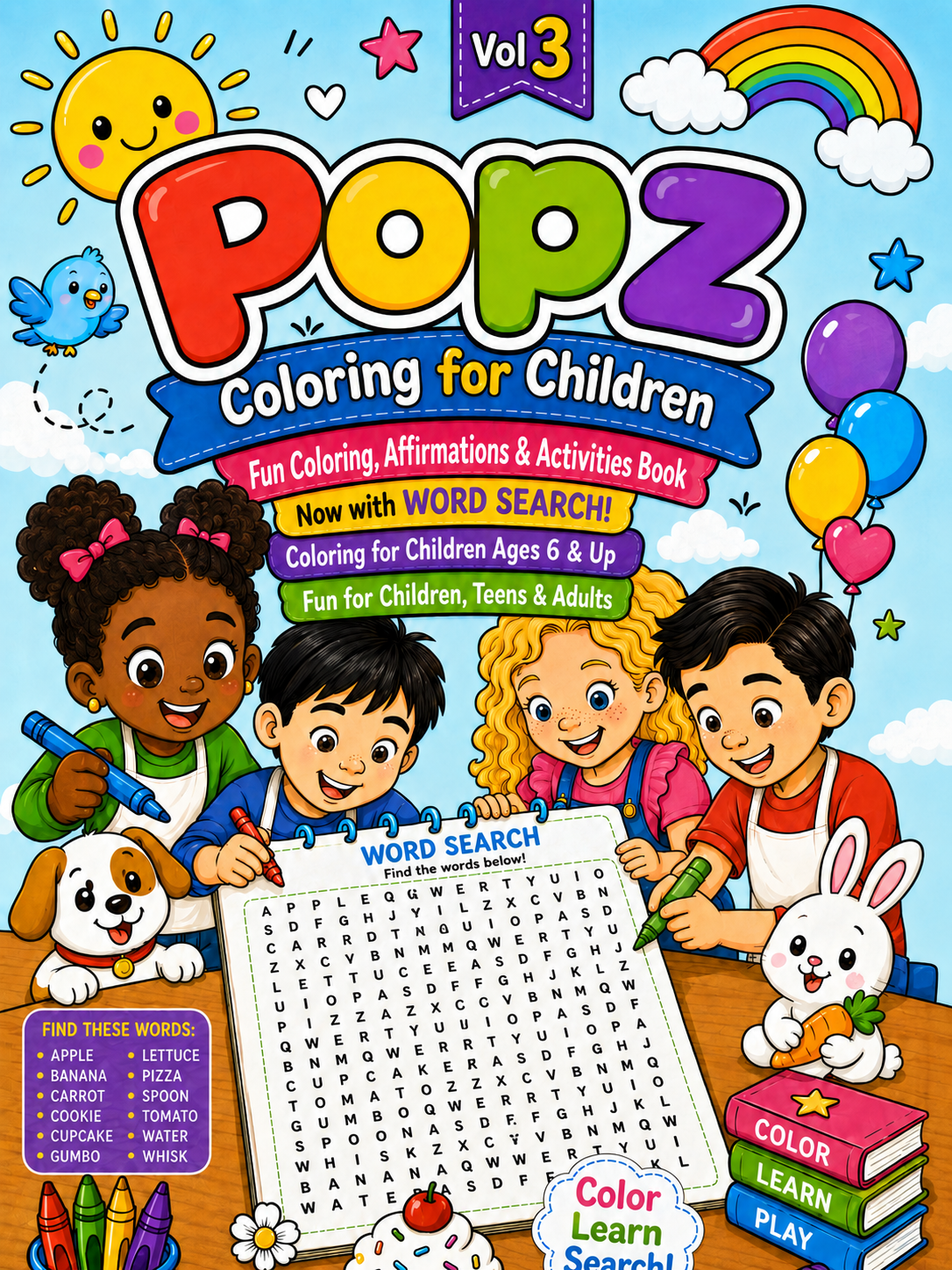Cover of Popz Coloring for Children — Vol 3 by Eric C. Hutchison